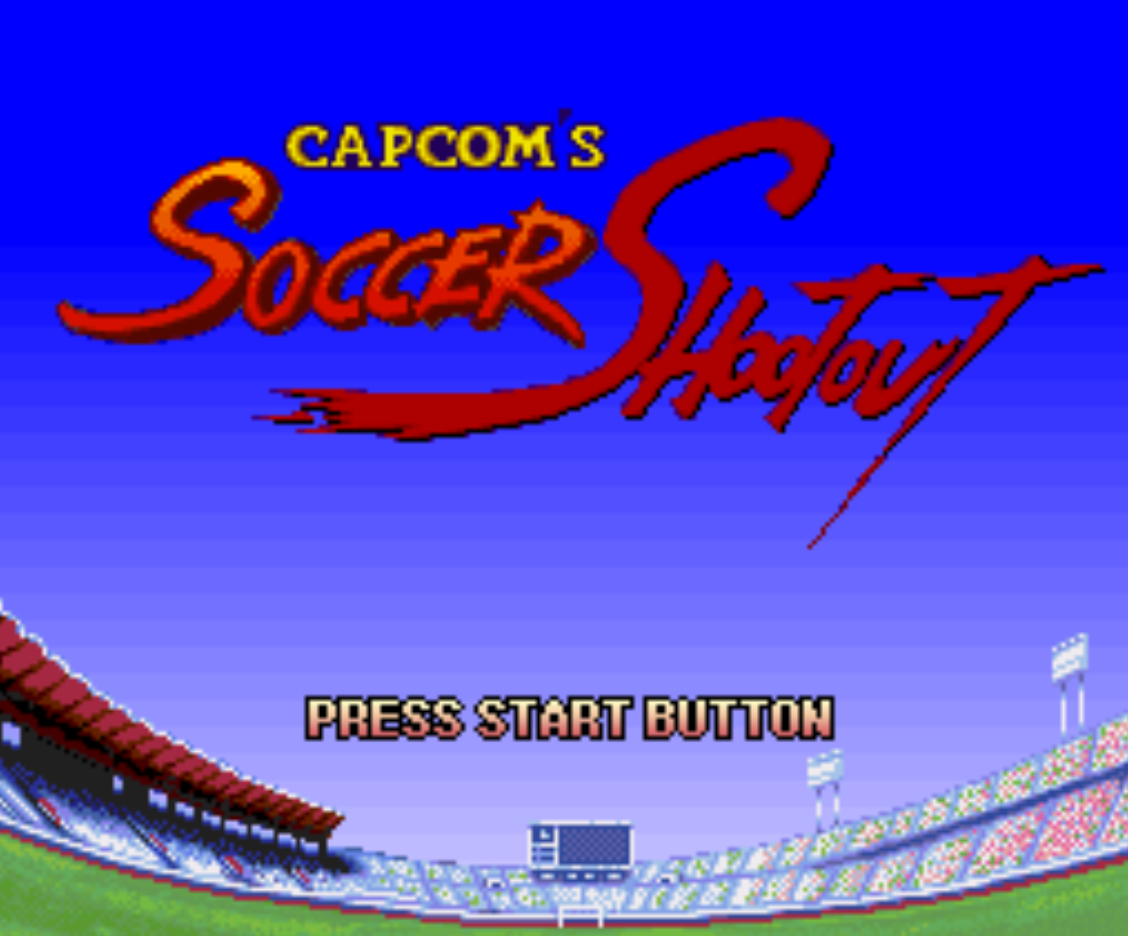Capcoms Soccer Shootout Title Screen